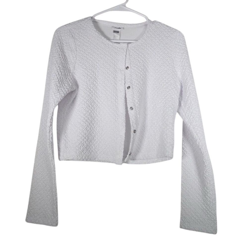 Andie Swim Women's White Textured Swim Jacket Size L Casual Summer Wear 2715